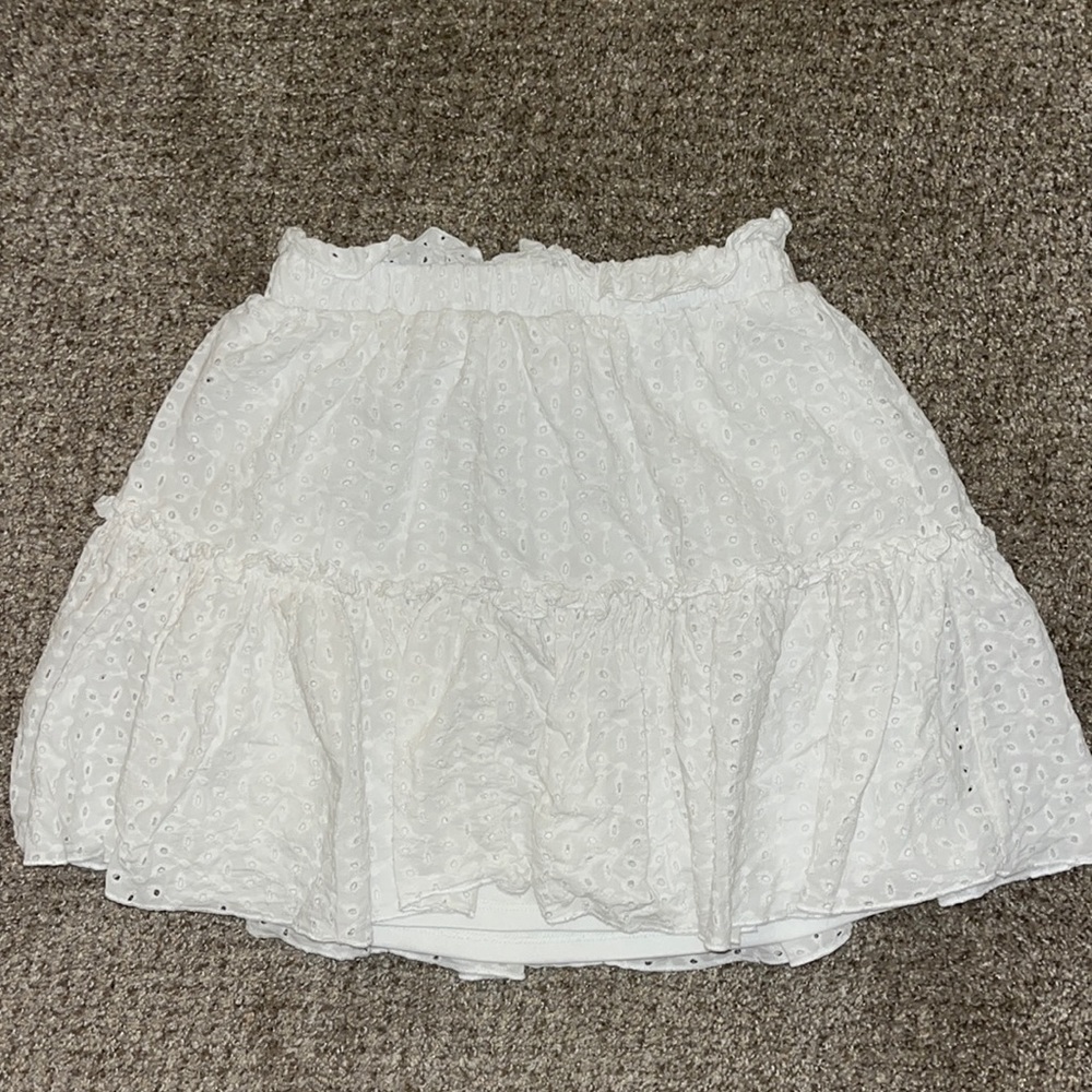 altar’d state white mini skirt